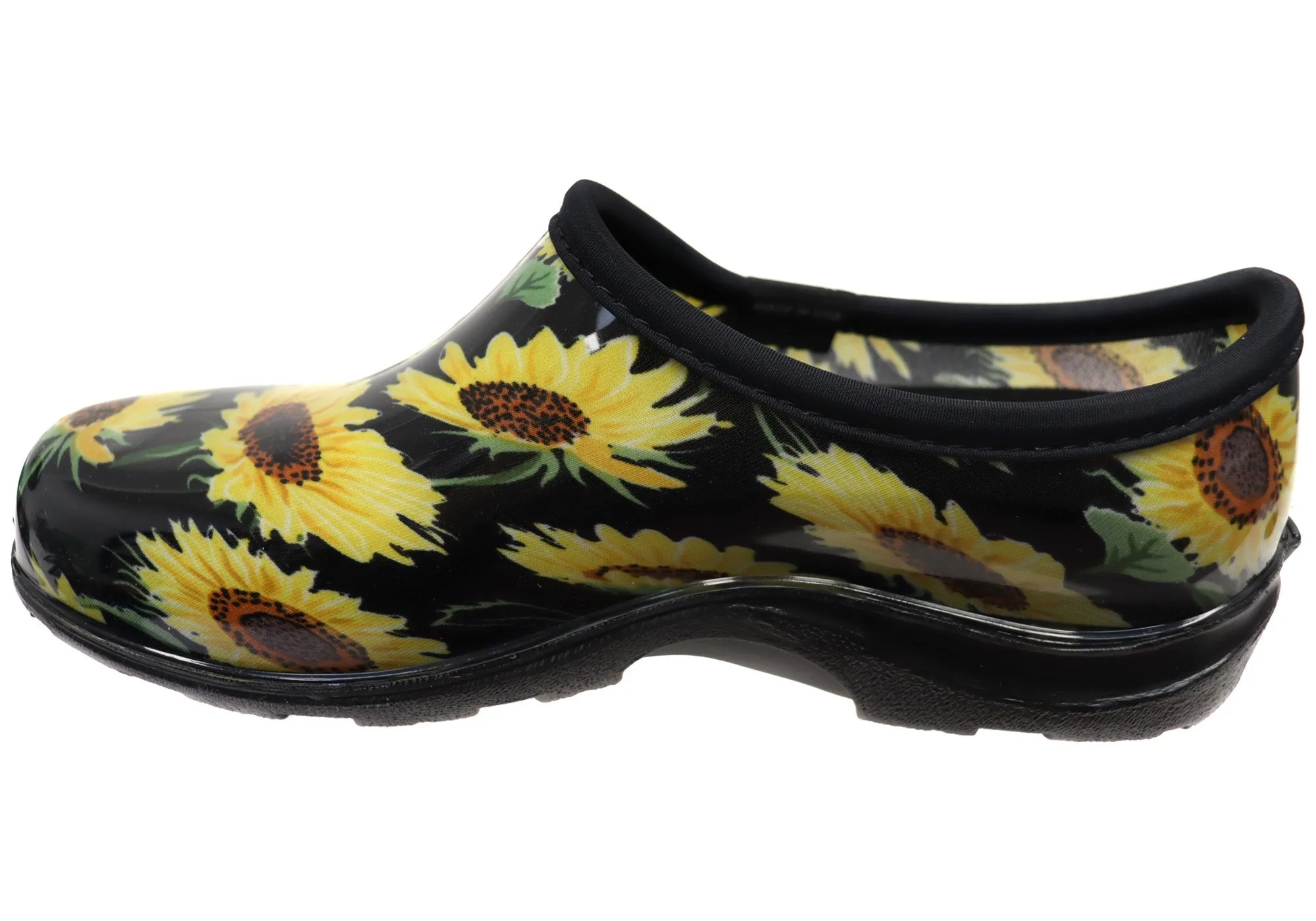 Sloggers Comfortable Womens Splash Shoes Sunflower Black