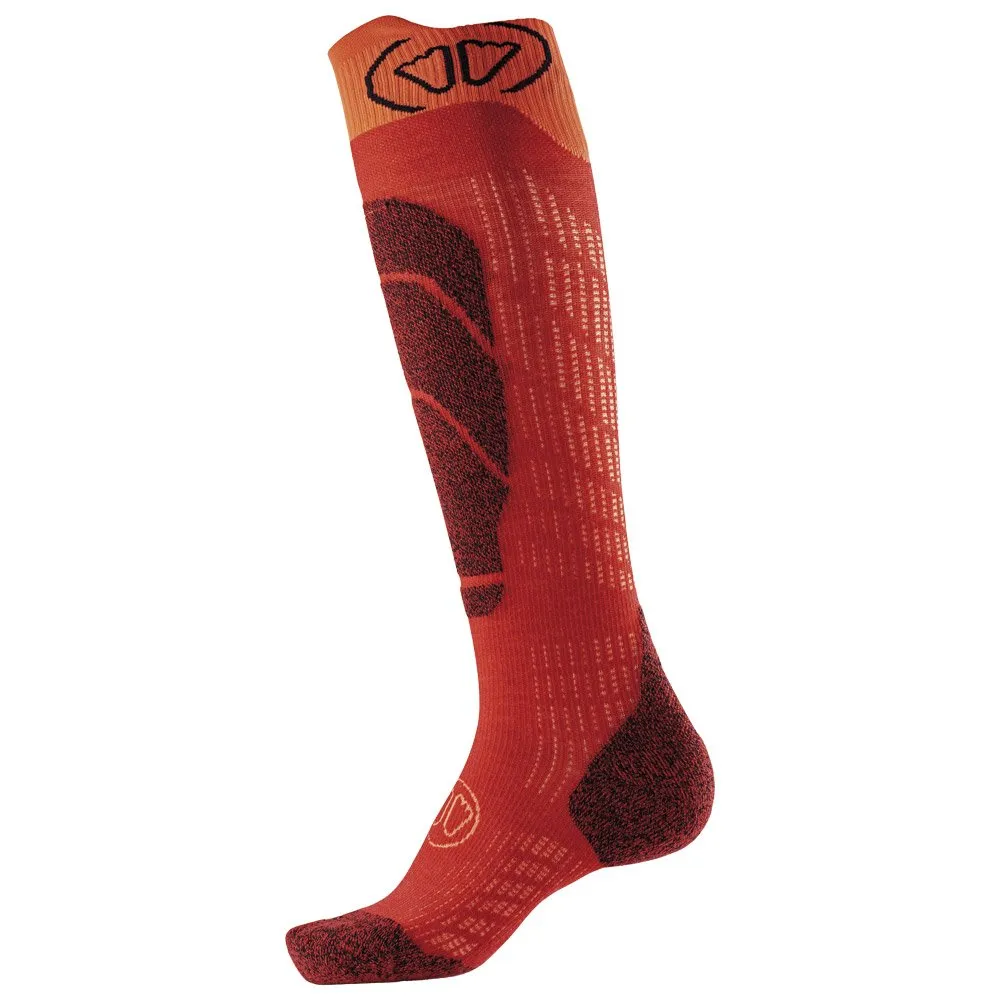 Socks Sidas ---Ski Merino Junior Rouge Orange