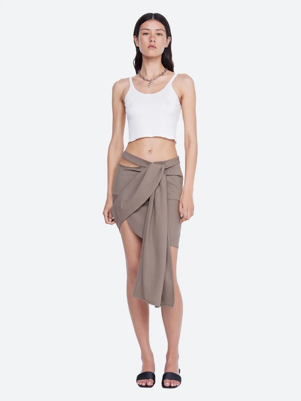 Sonesta Wrap Skirt - Tobacco