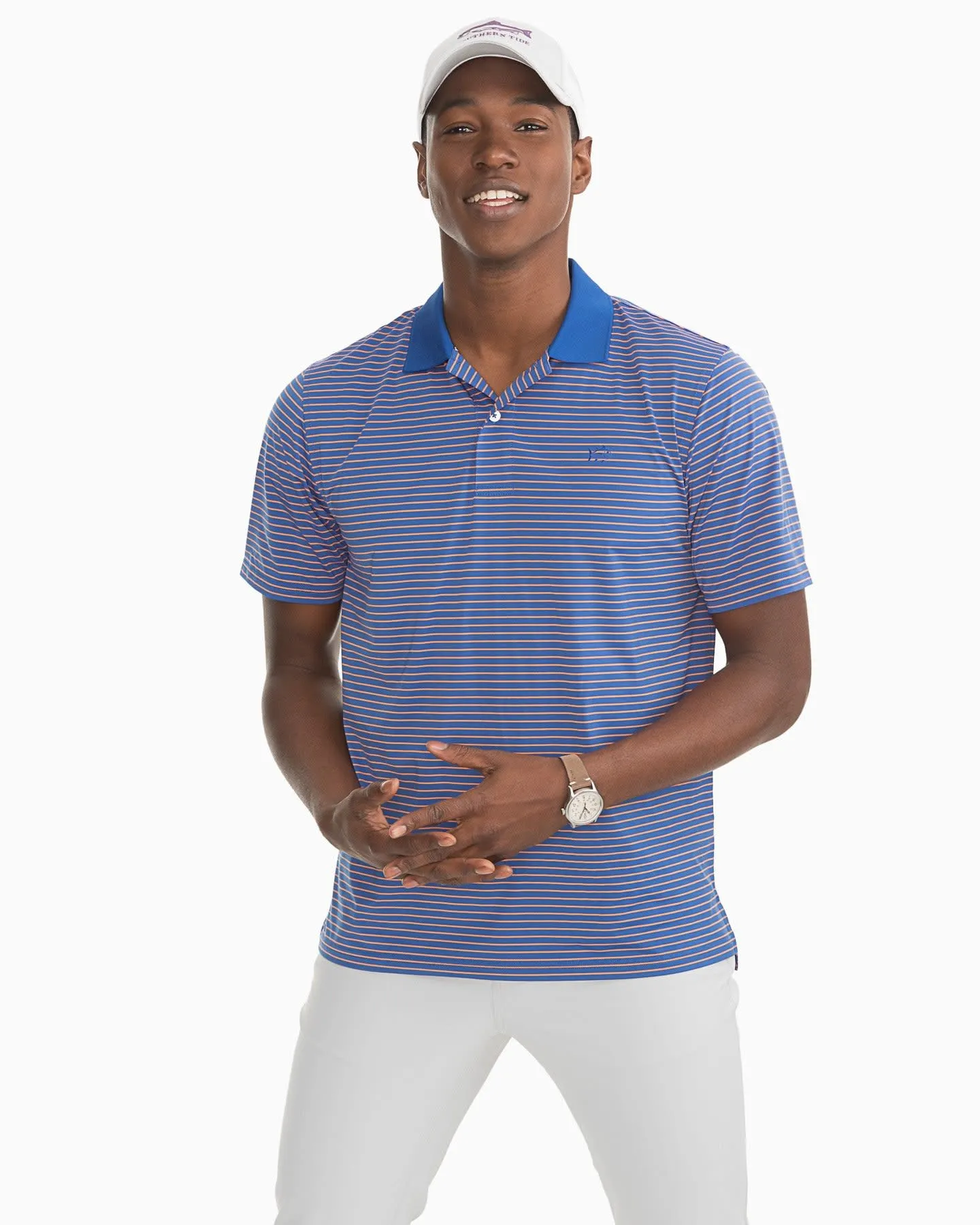 Southern Tide - Barrier Striped Performance Polo