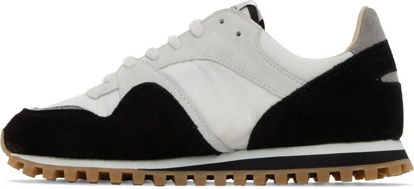 Spalwart White & Black Marathon Trail Low Sneakers