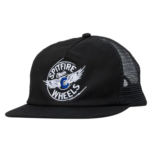 Spitfire Wheels Hat Classic Snapback Black