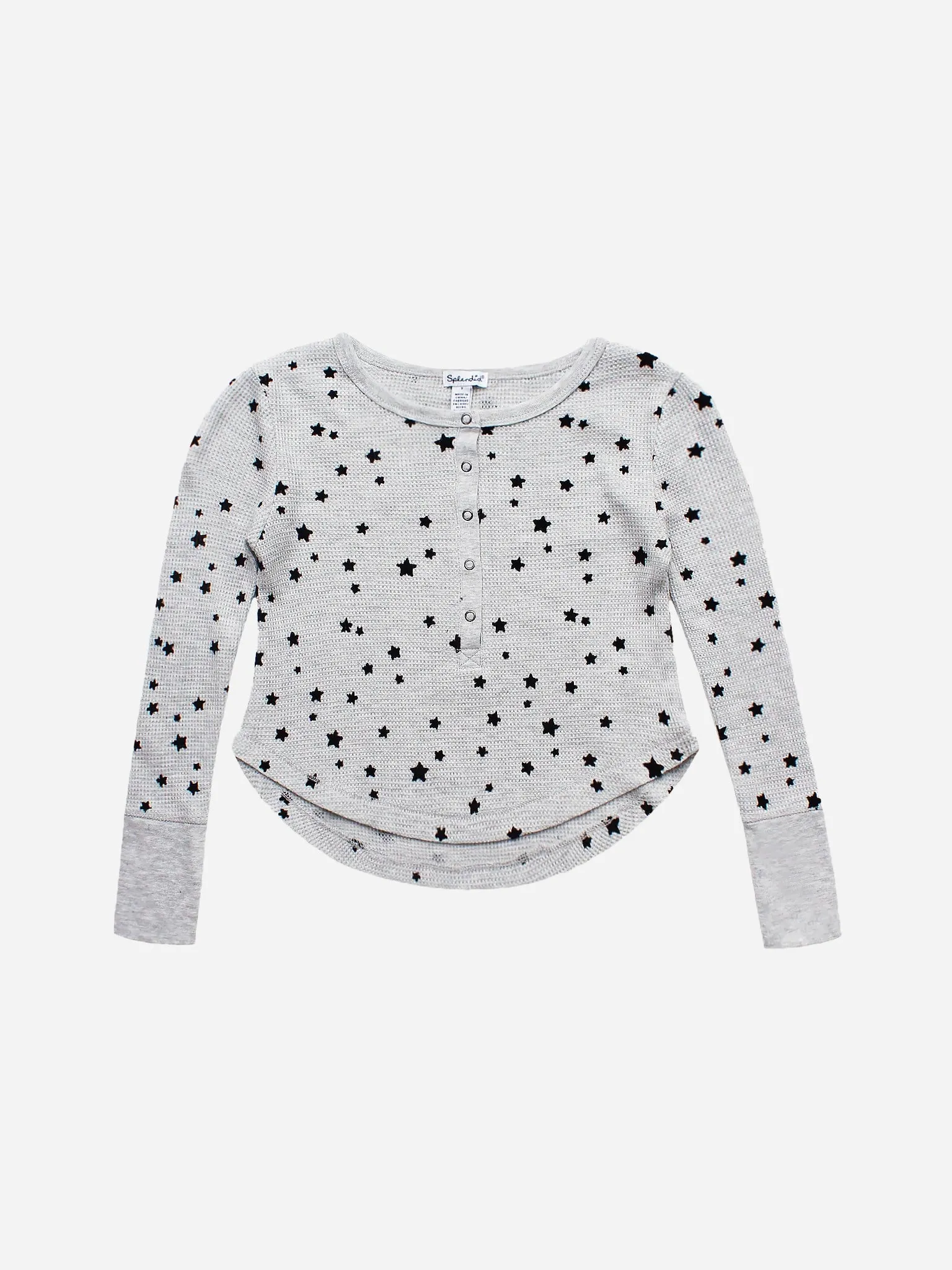     SPLENDID GIRL s' Thermal Star Henley    