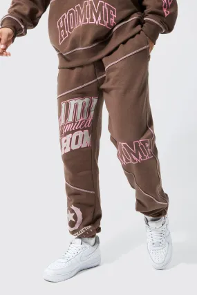 Spliced Varsity Graphic Joggers