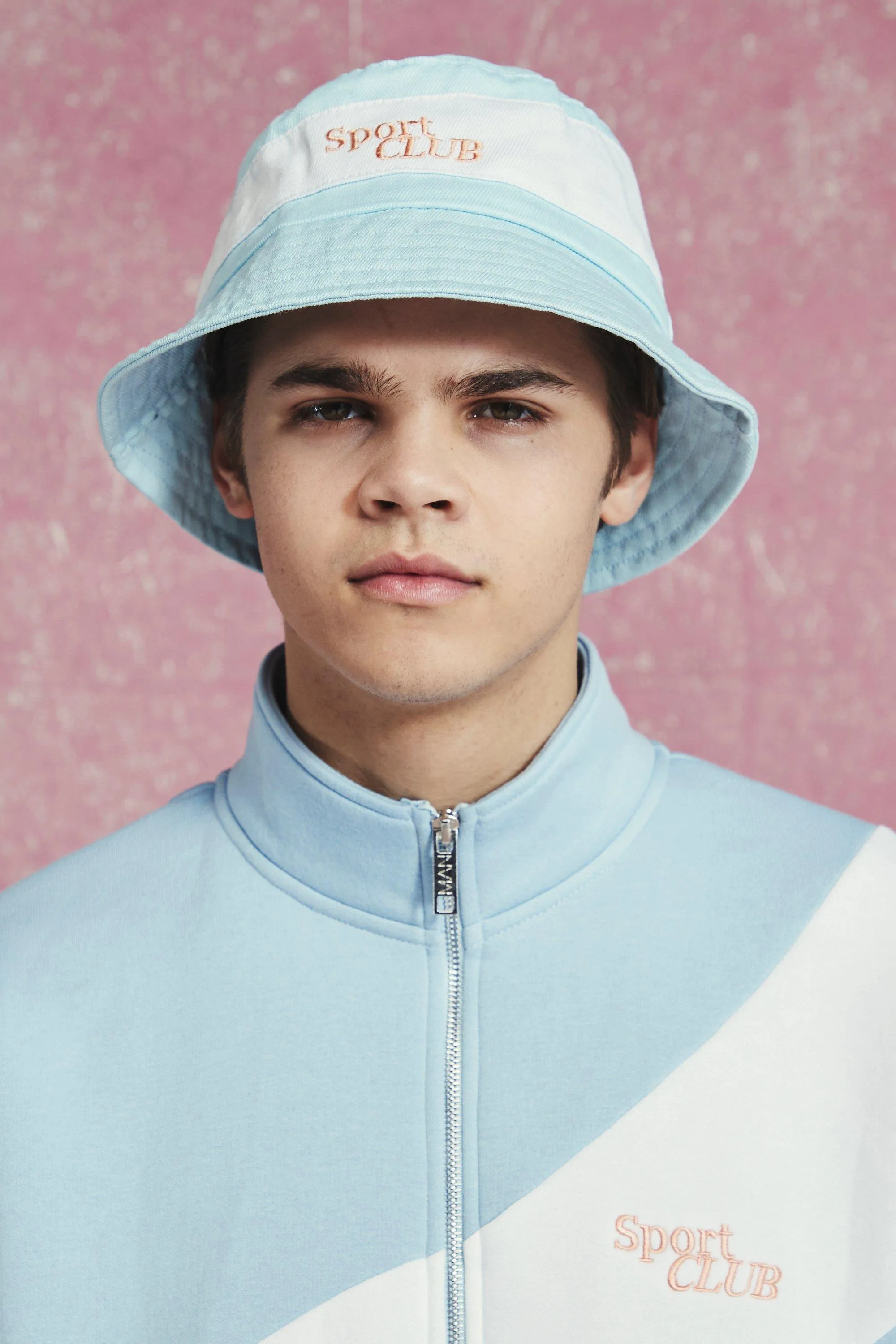 Sport Club Spliced Bucket Hat | boohooMAN UK