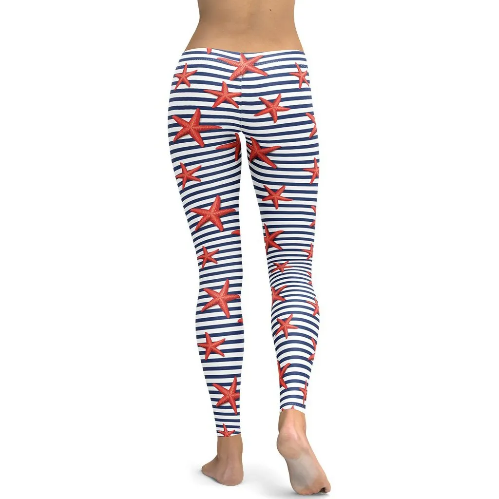 Starfish Stripe Leggings