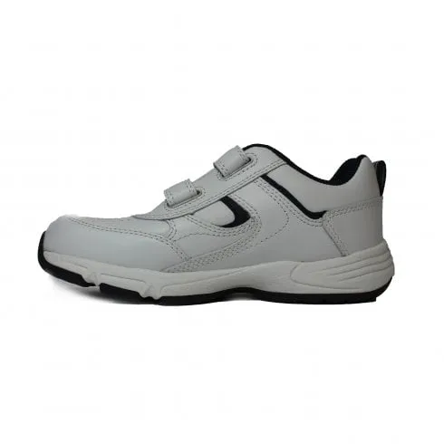 Start-Rite Meteor | White/Navy Leather | Childrens School Trainers