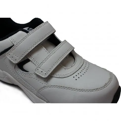 Start-Rite Meteor | White/Navy Leather | Childrens School Trainers