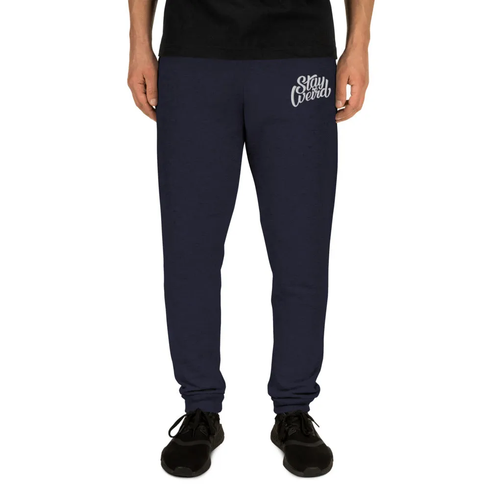 Stay Weird Joggers | Navy