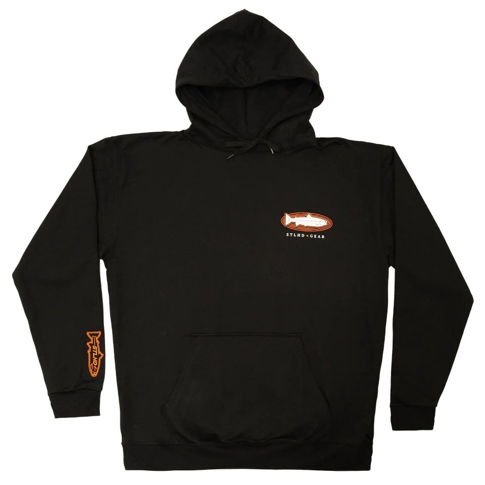 STLHD Men's Rod And Tackle Premium Hoodie in Black