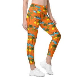 Summer Joy Crossover Leggings With Pockets