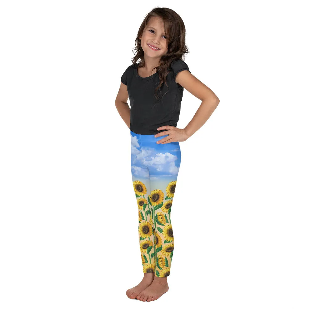 Sunflower Fields Kid's Leggings