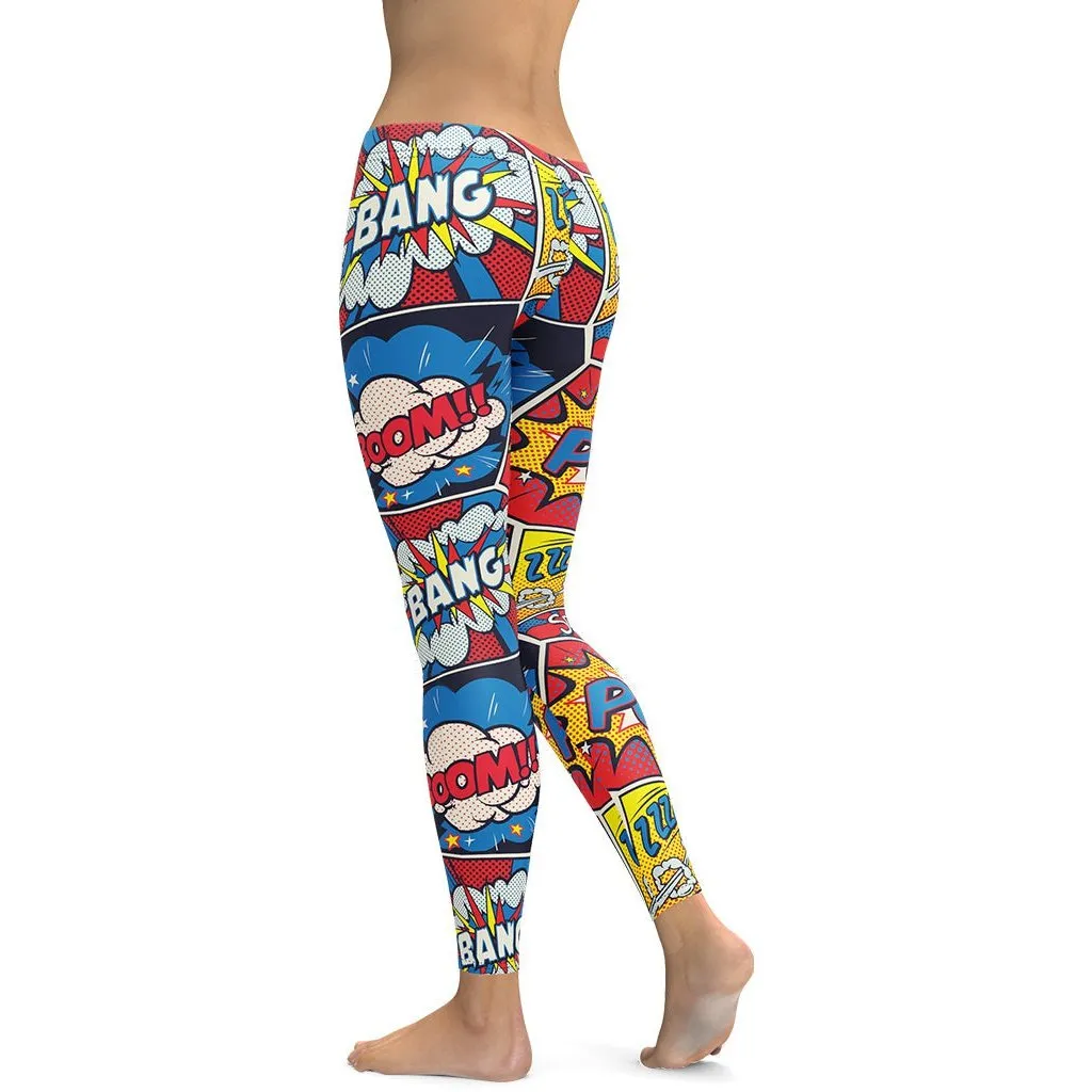 Superhero Comics Leggings