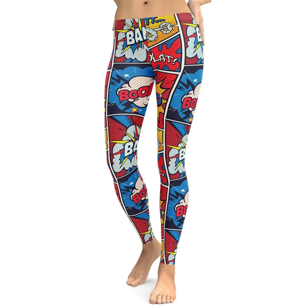 Superhero Comics Leggings