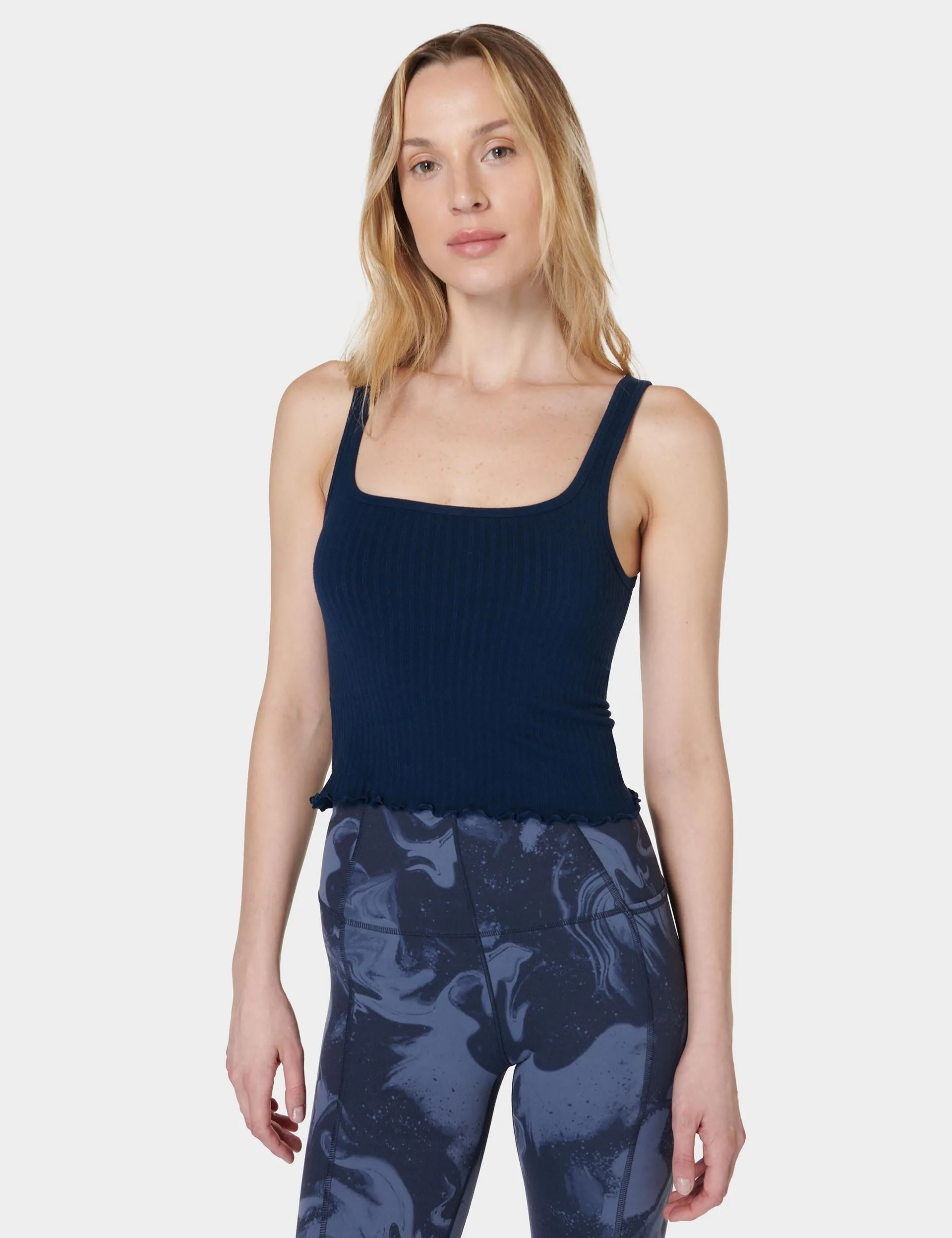 Sweaty Betty Mindful Seamless Bra Vest - Navy Blue