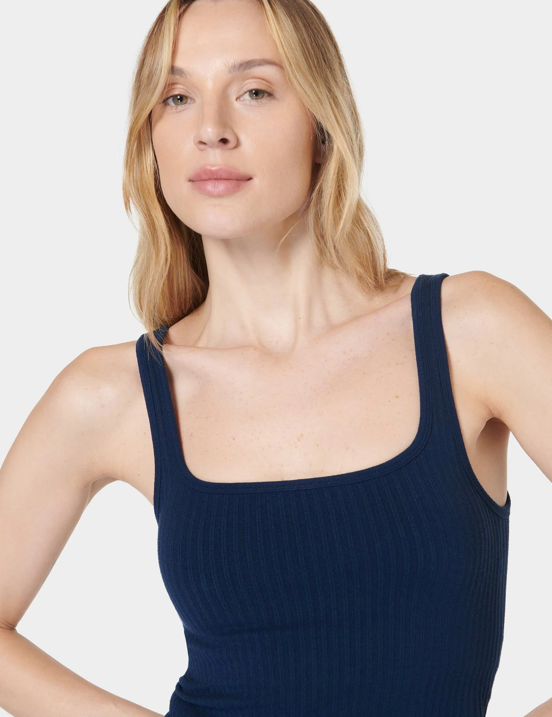 Sweaty Betty Mindful Seamless Bra Vest - Navy Blue