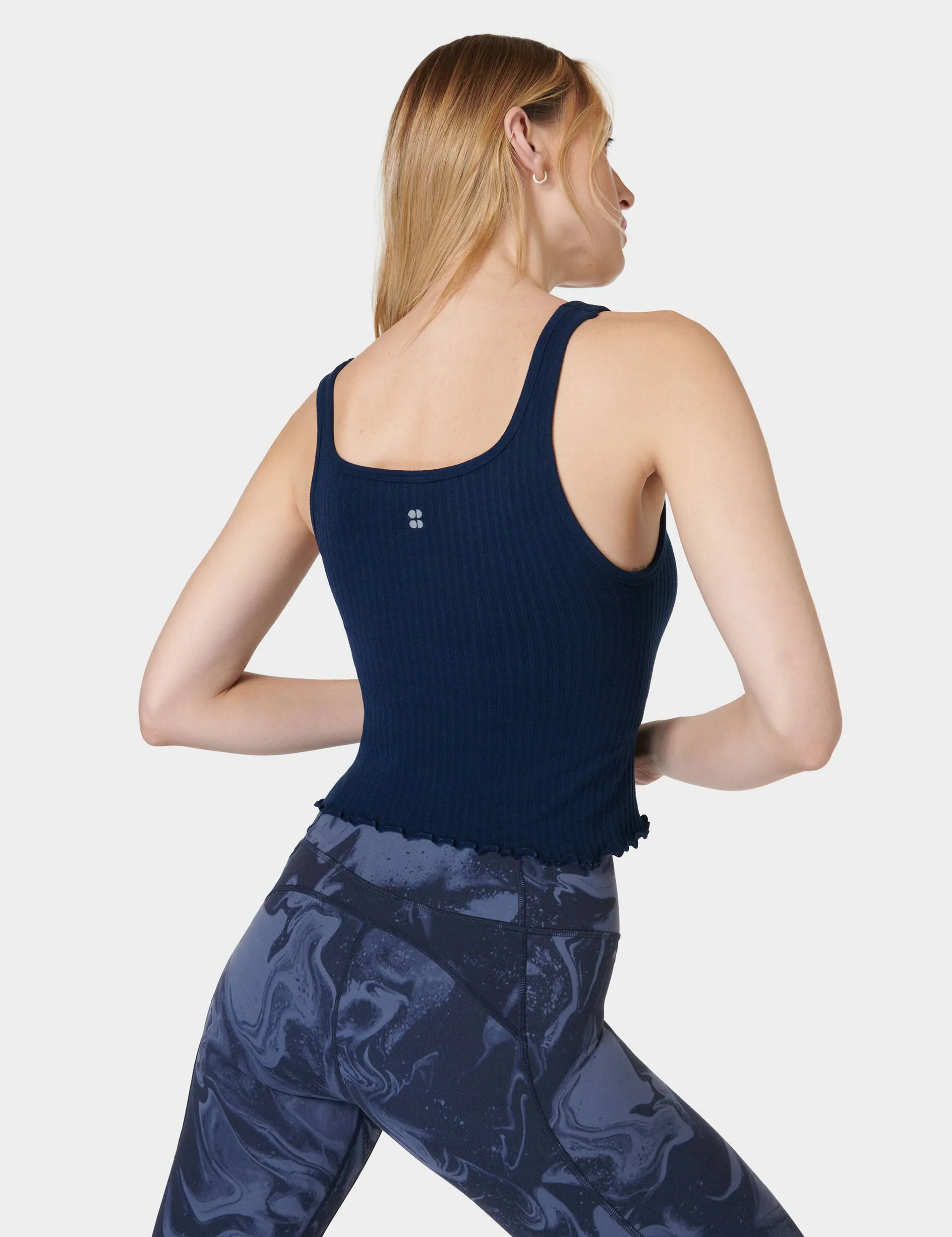 Sweaty Betty Mindful Seamless Bra Vest - Navy Blue