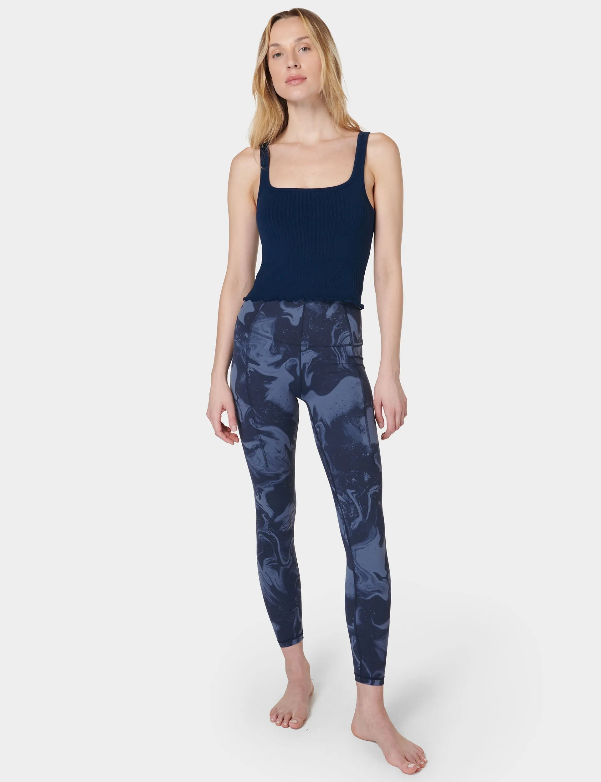 Sweaty Betty Mindful Seamless Bra Vest - Navy Blue