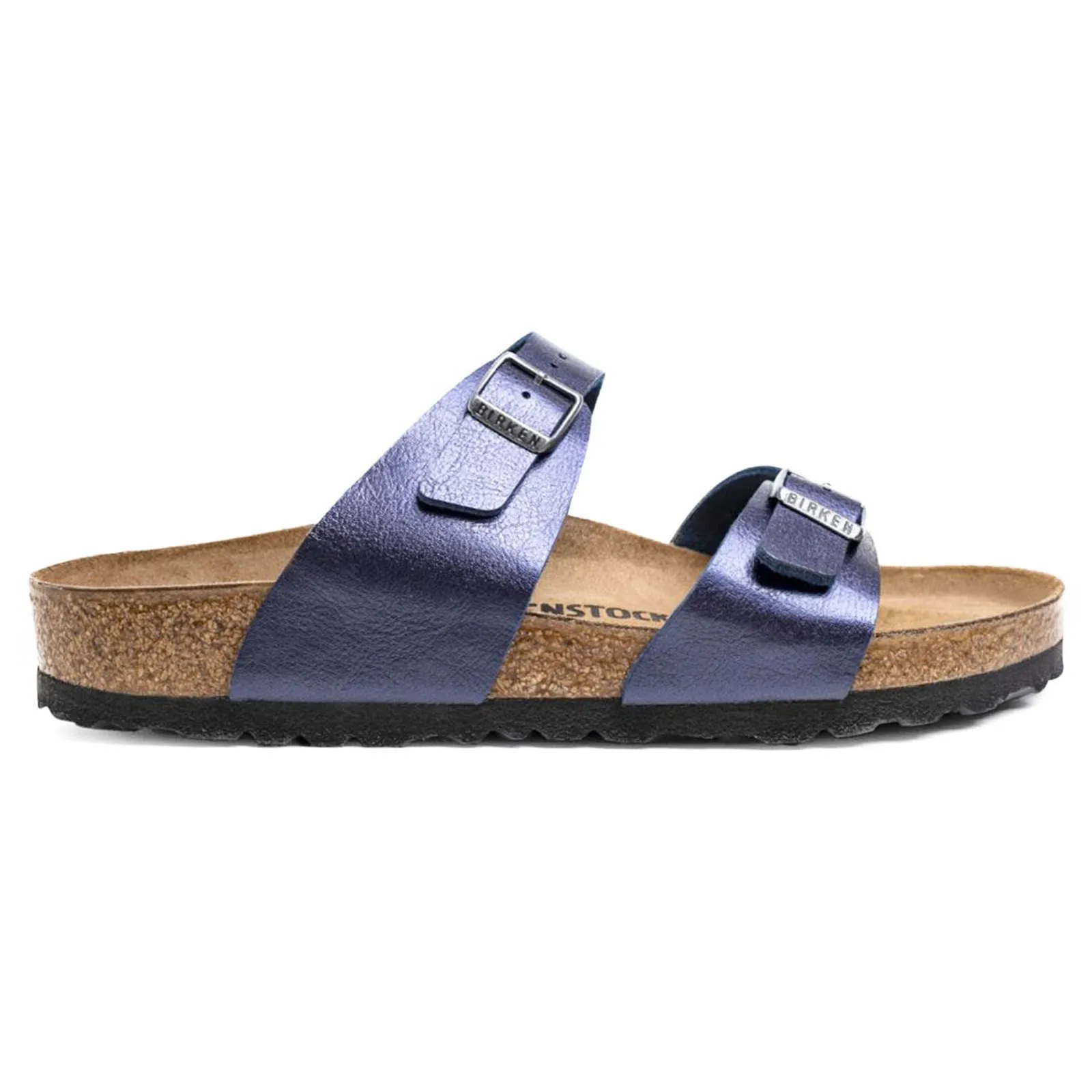 Sydney Birko-Flor Patent Leather Unisex Slide Sandals