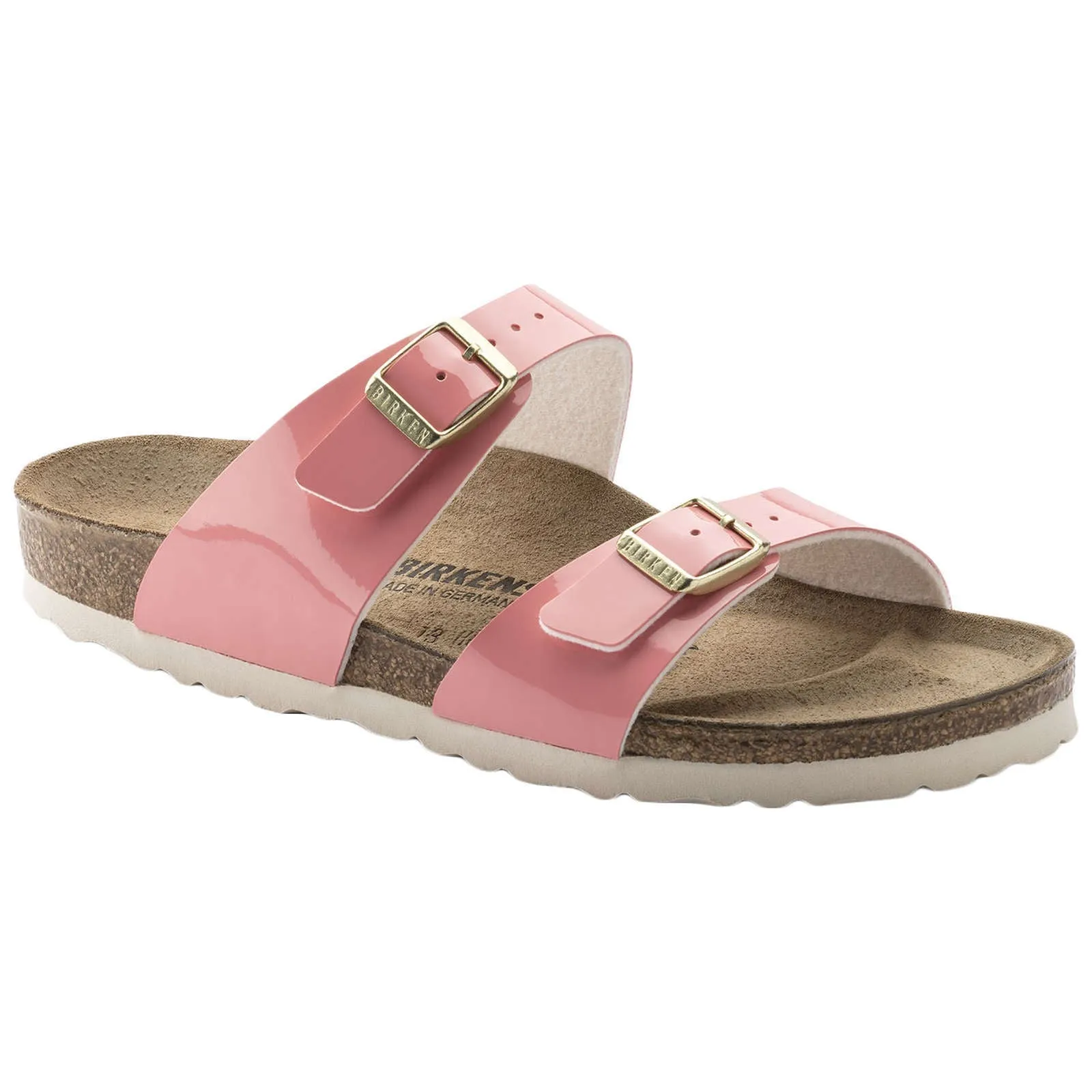 Sydney Birko-Flor Patent Leather Unisex Slide Sandals