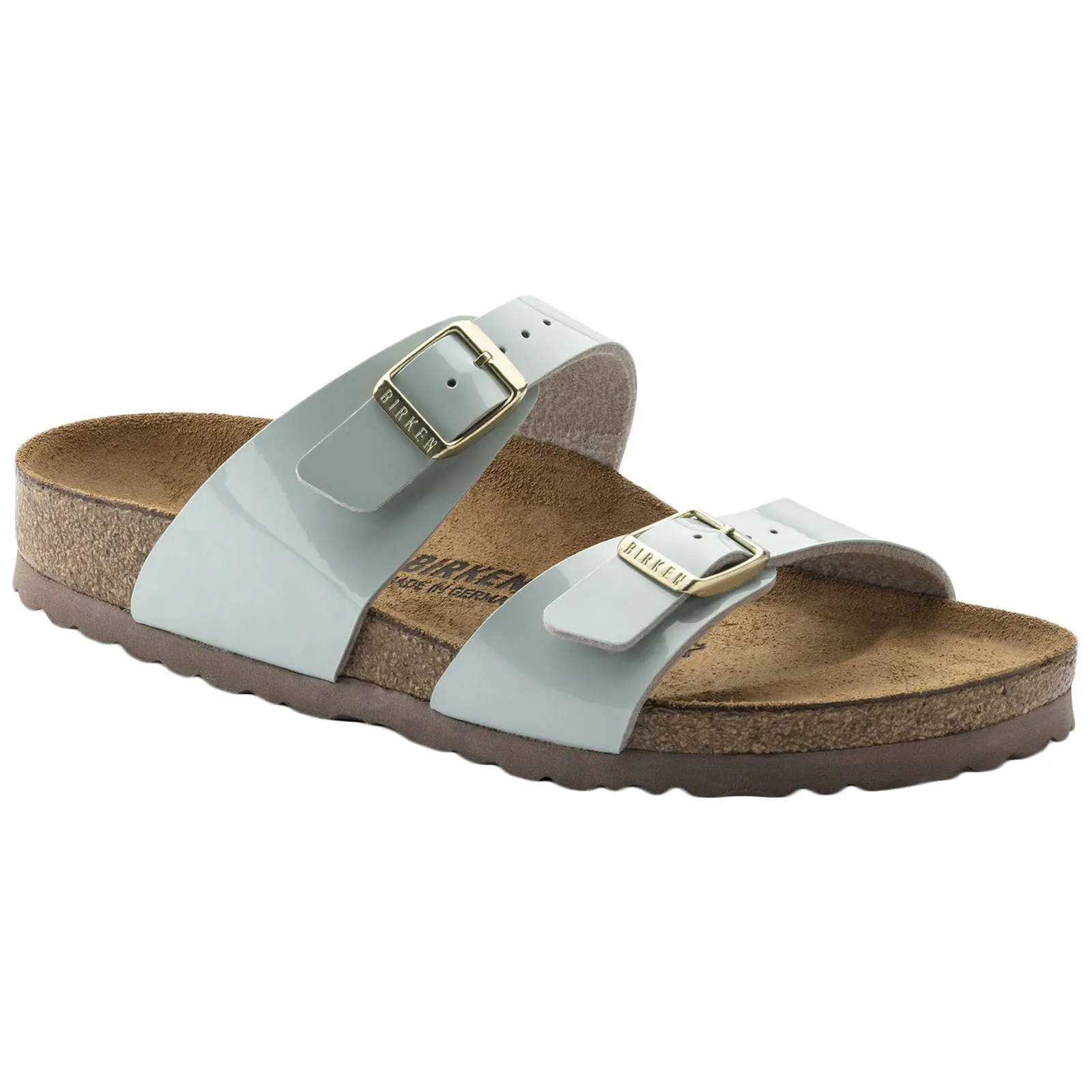 Sydney Birko-Flor Patent Leather Unisex Slide Sandals