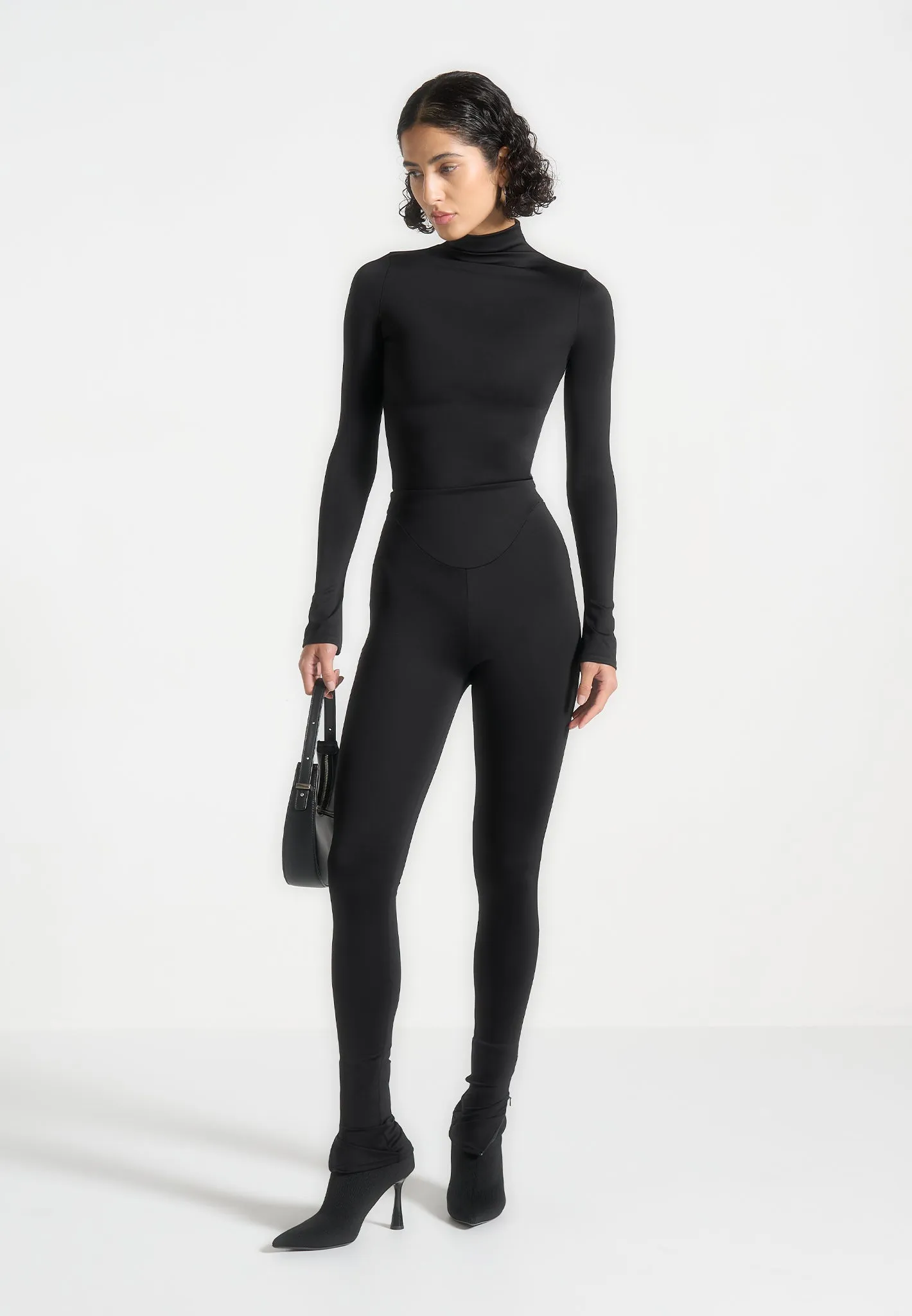 ternelle High Waisted Leggings - Black