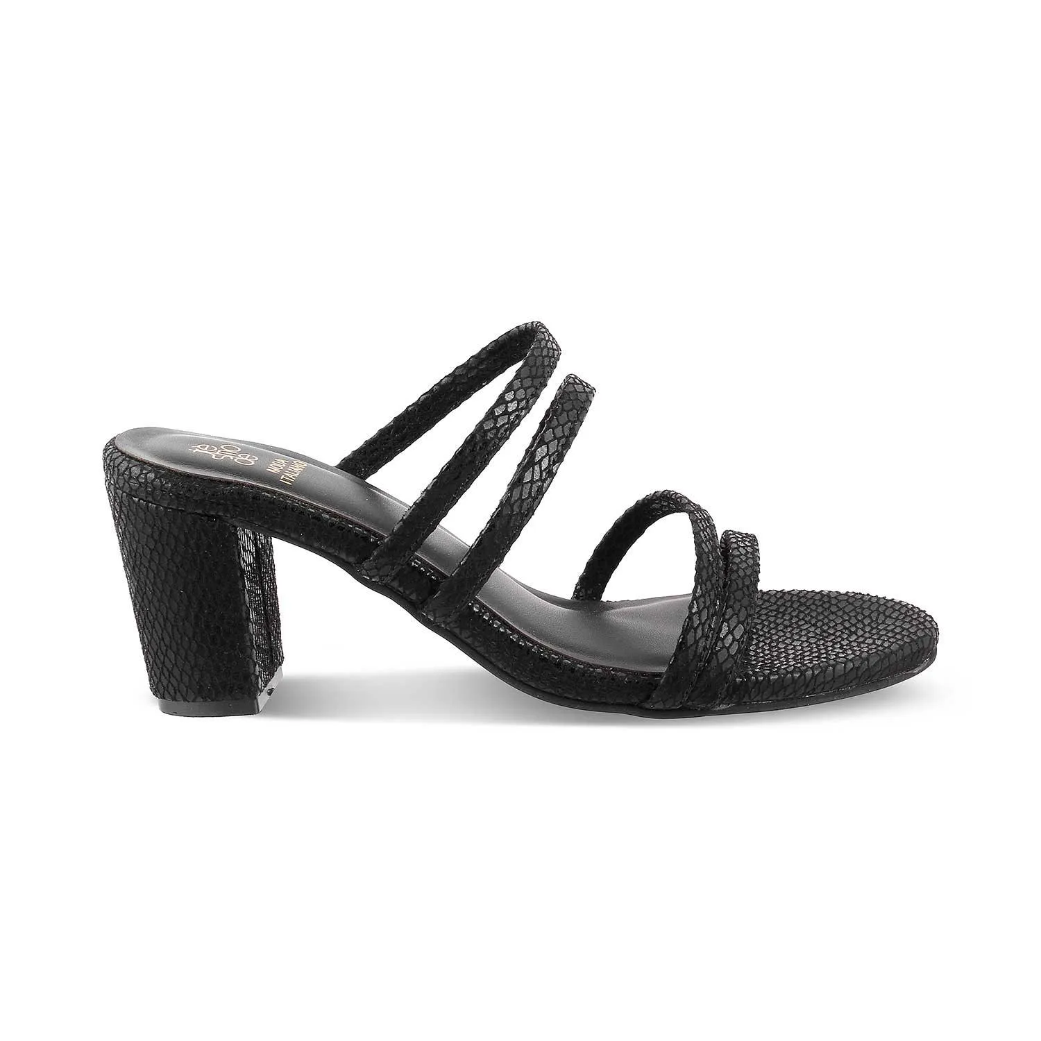 The Imulate Black Women's Dress Block Heel Sandals Tresmode