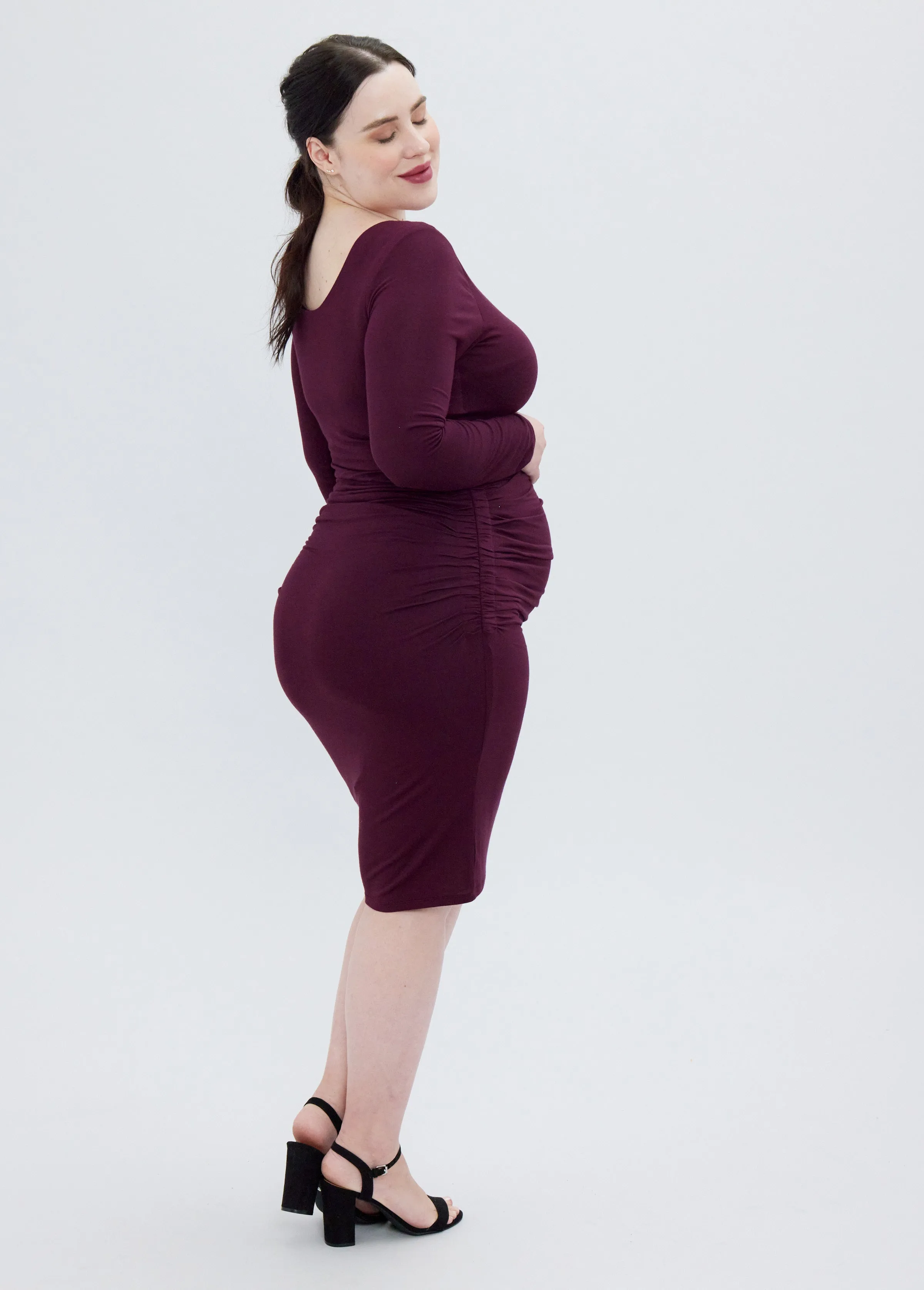 The Masterpiece Long Sleeve Maternity Dress