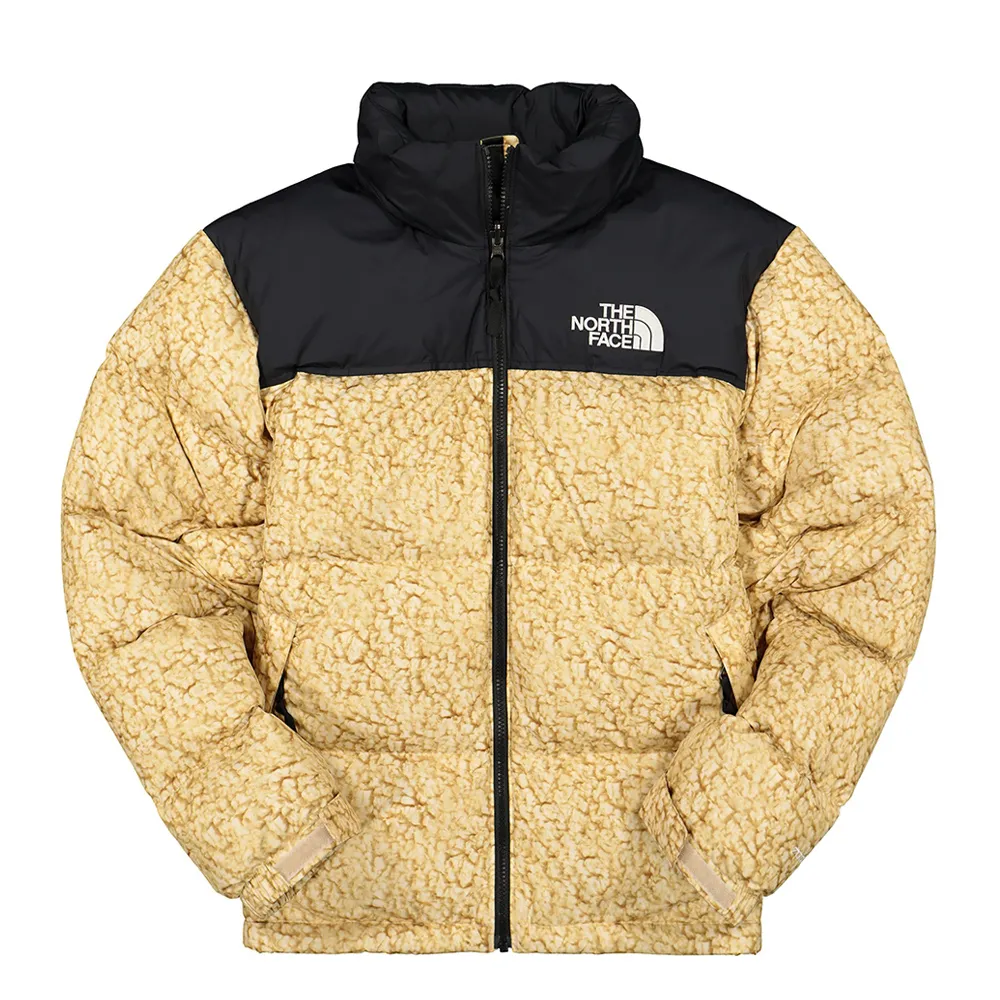 The North Face 1996 Retro Nuptse Jacket White Sherpa Print