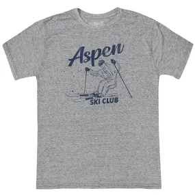 The Original Retro Brand Kids Aspen Ski Club Tri-Blend Crew Neck Tee (Big Kids)