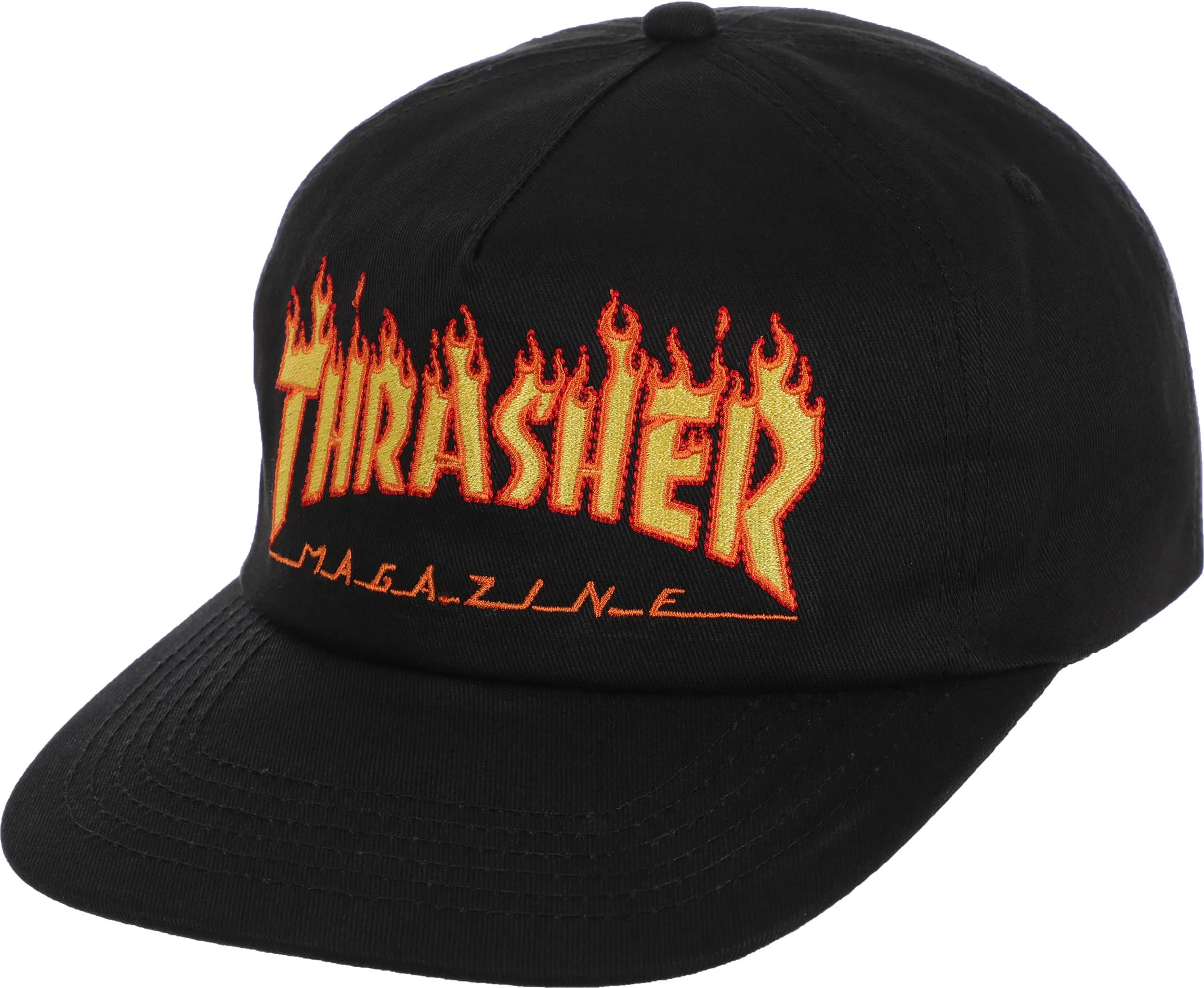 Thrasher Flame Embroidered Snapback Hat