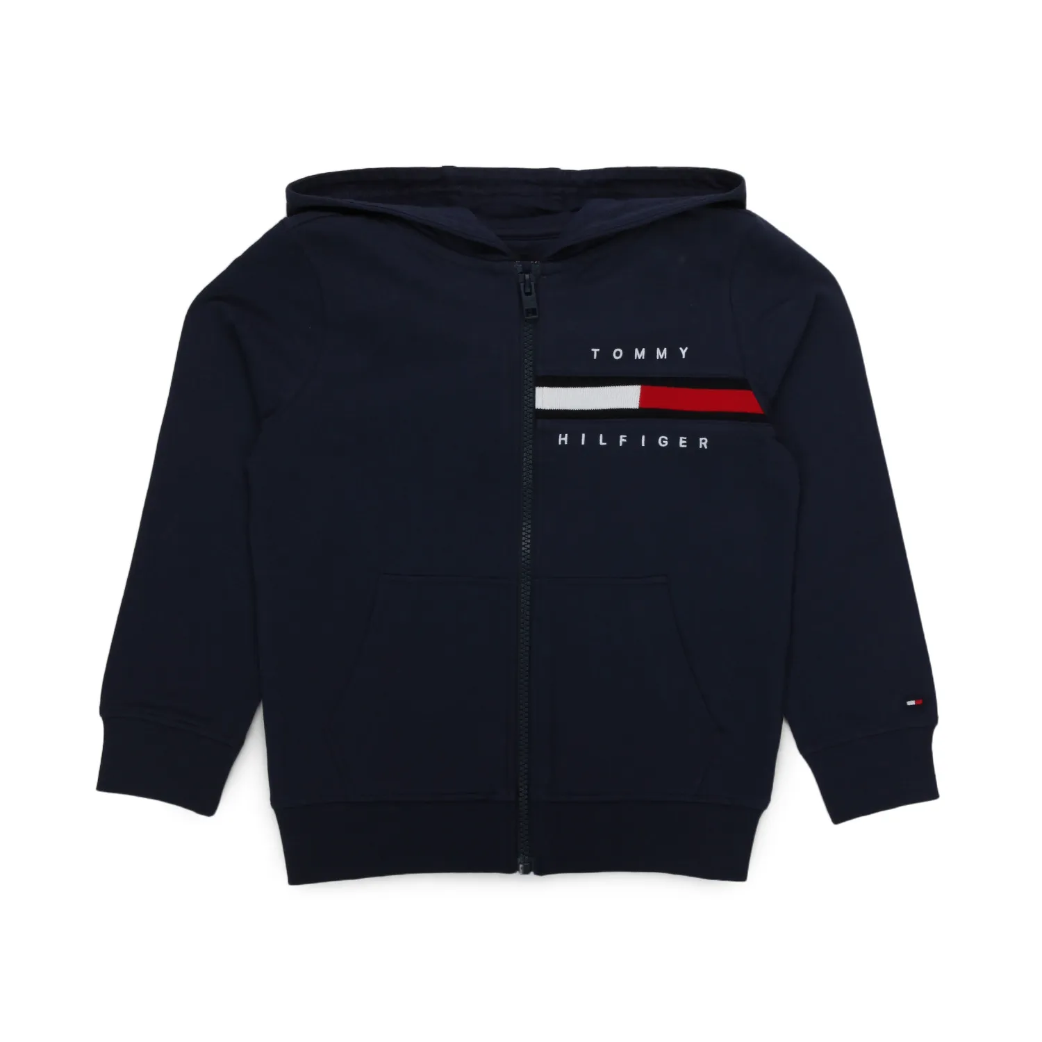 Tommy Hilfiger Blue Zip Up Hoodie For Boy 03