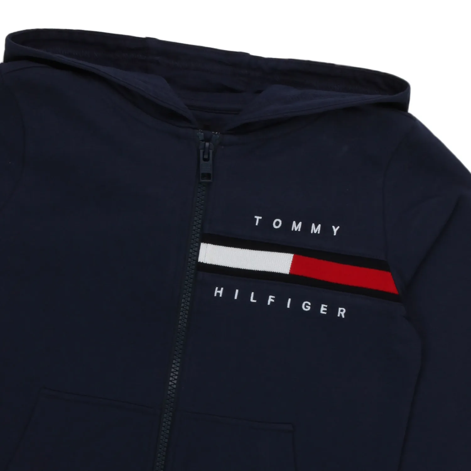 Tommy Hilfiger Blue Zip Up Hoodie For Boy 03