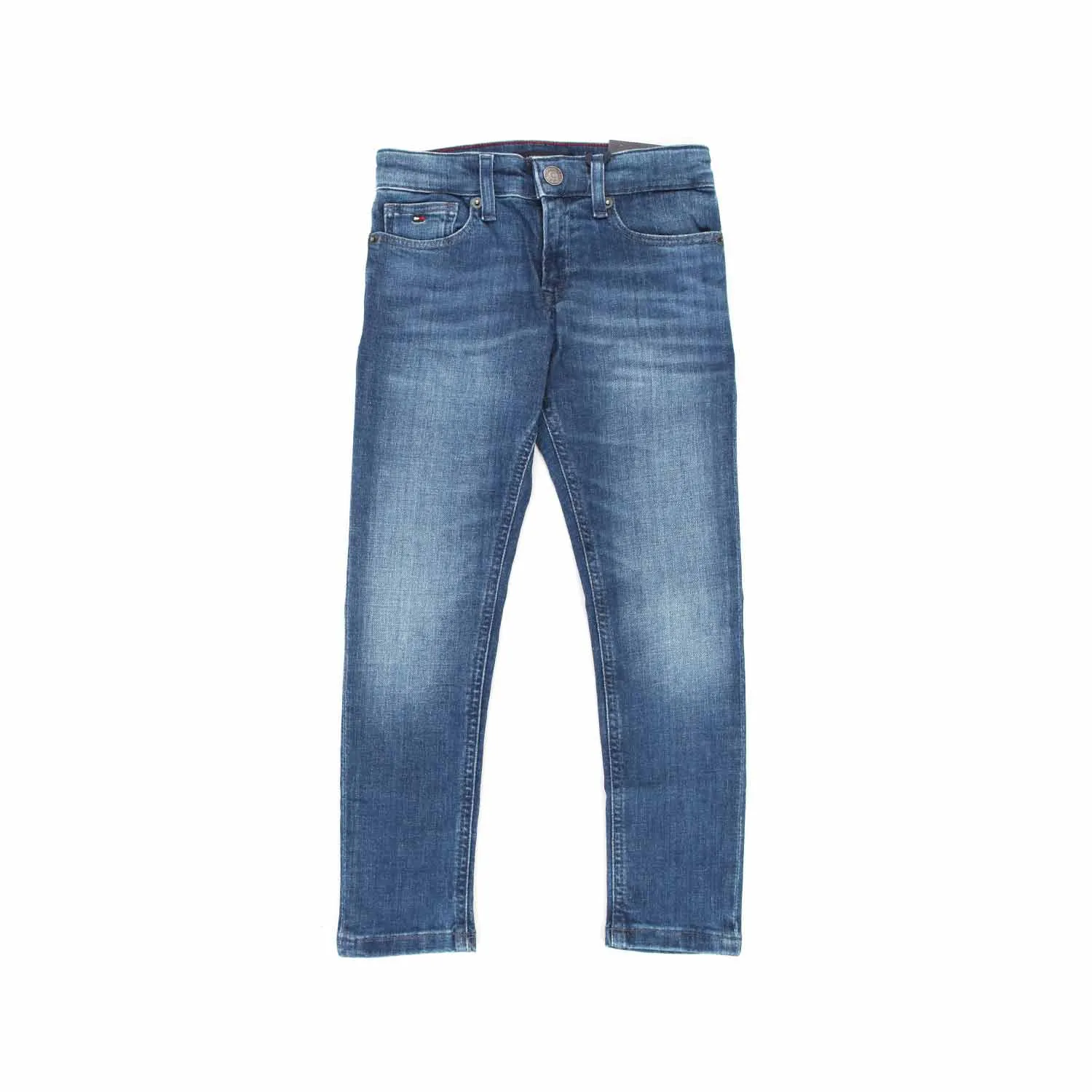 Tommy Hilfiger Medium Blue Regular Fit Jeans For Boys And Teen