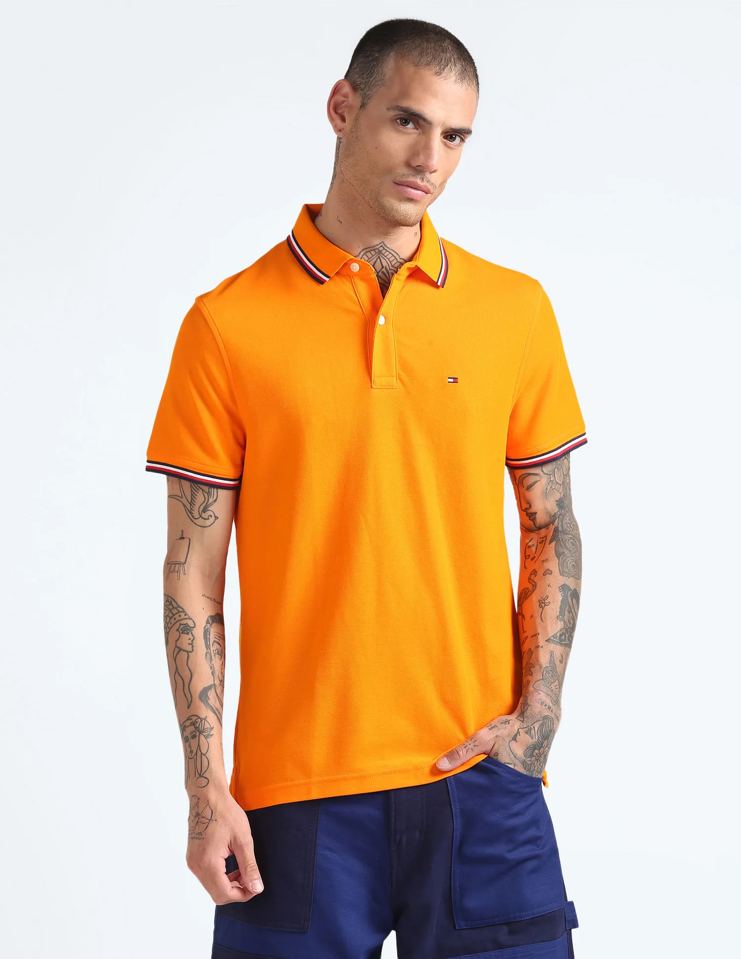 Tommy Hilfiger Solid Wicking Polo Shirt