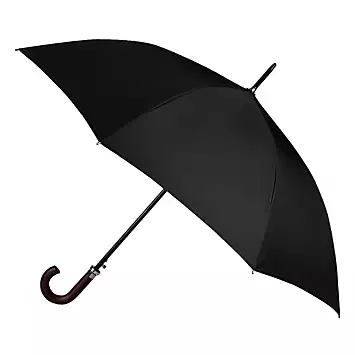 Totes Eco-Brella® Black Auto Walker Umbrella | Grattan