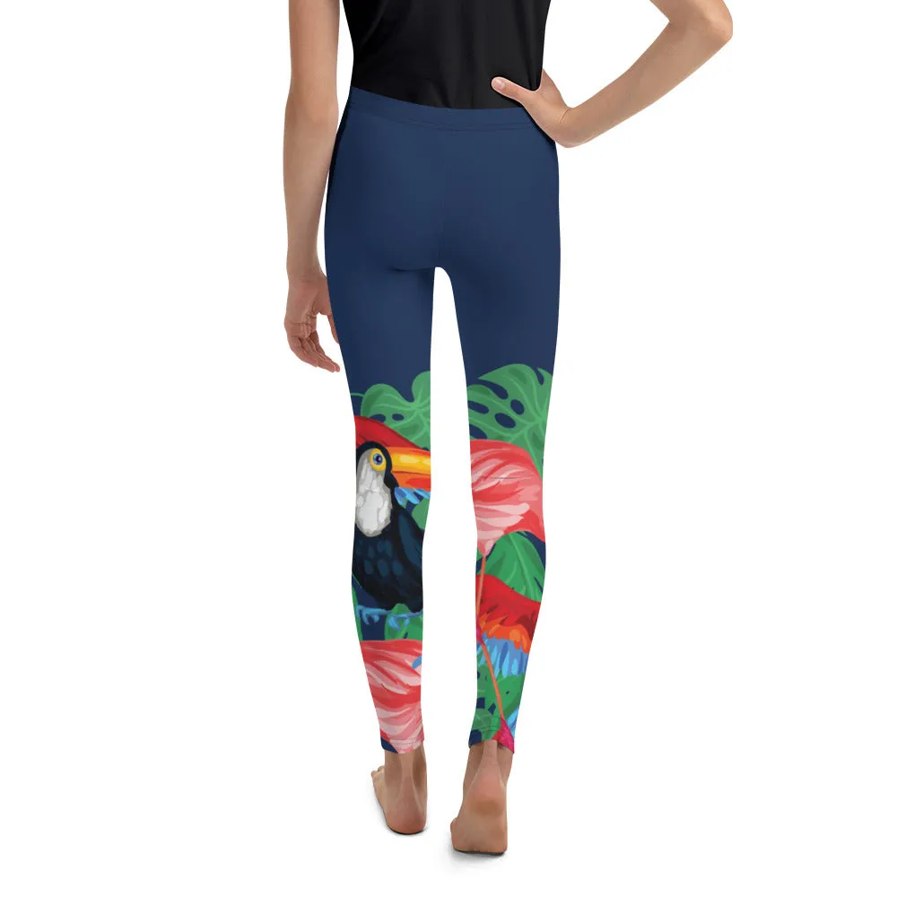 Tropical Birds Youth Leggings