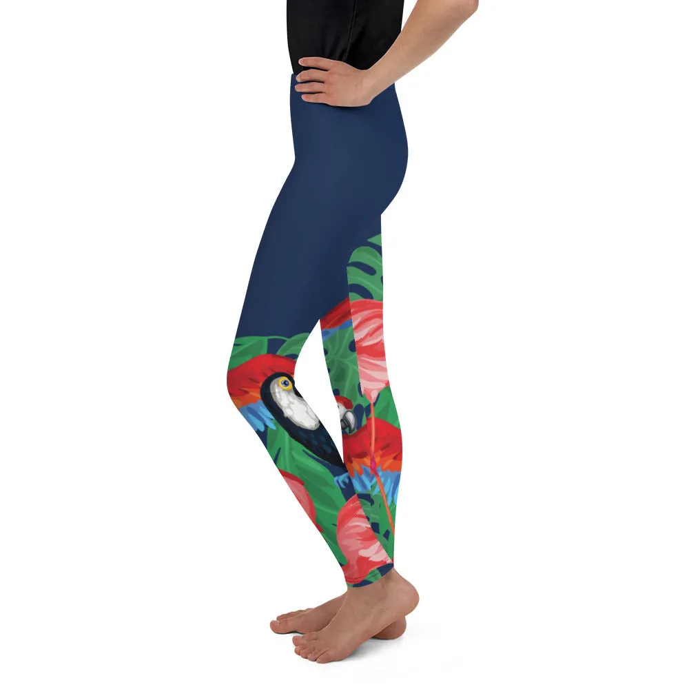 Tropical Birds Youth Leggings