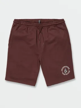 True To This Fleece Shorts - Mahogany