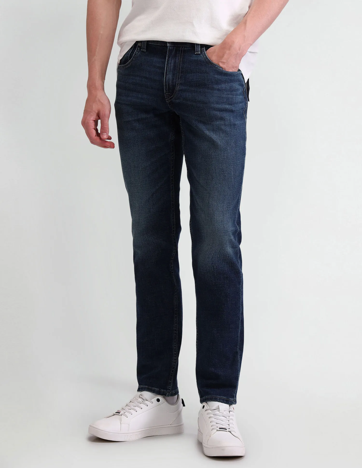 U.S. Polo Assn. Denim Co. Brandon Slim Tapered Blue Jeans