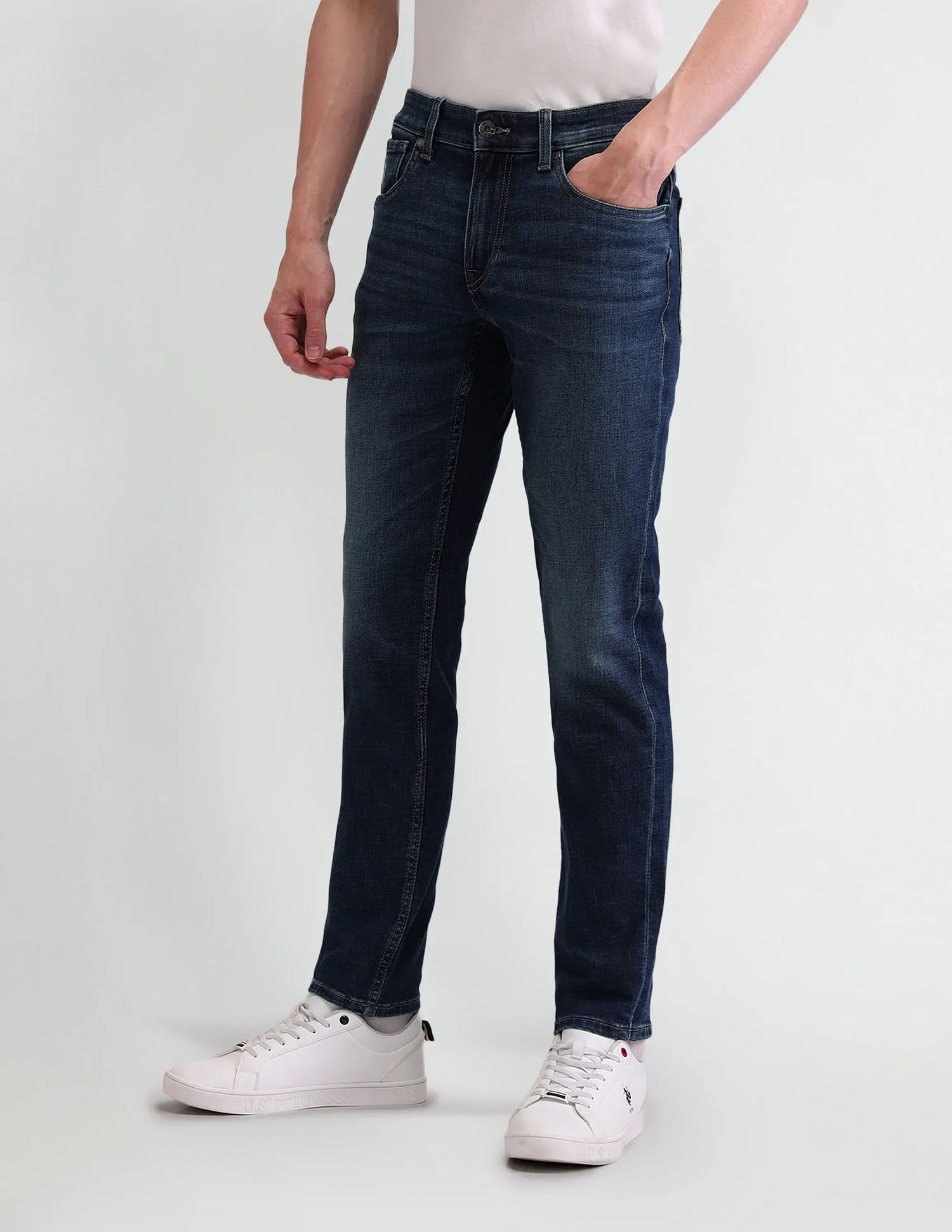 U.S. Polo Assn. Denim Co. Brandon Slim Tapered Blue Jeans