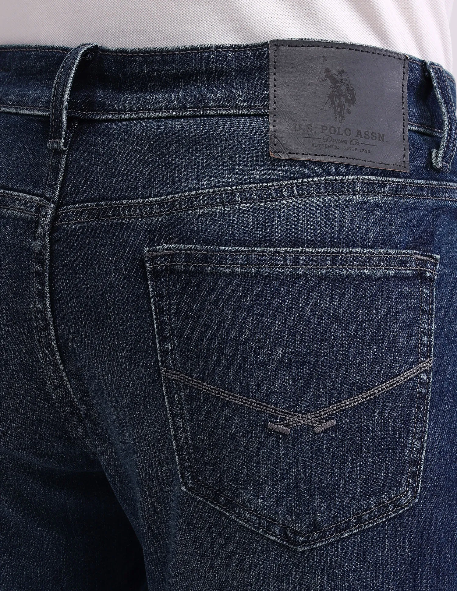 U.S. Polo Assn. Denim Co. Brandon Slim Tapered Blue Jeans