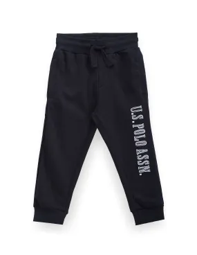 U.S. Polo Assn. Kids Boys Brand Applique Joggers