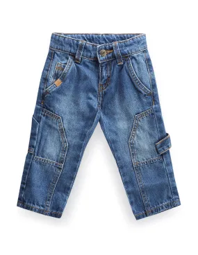 U.S. Polo Assn. Kids Boys Mid Rise Pure Cotton Jeans