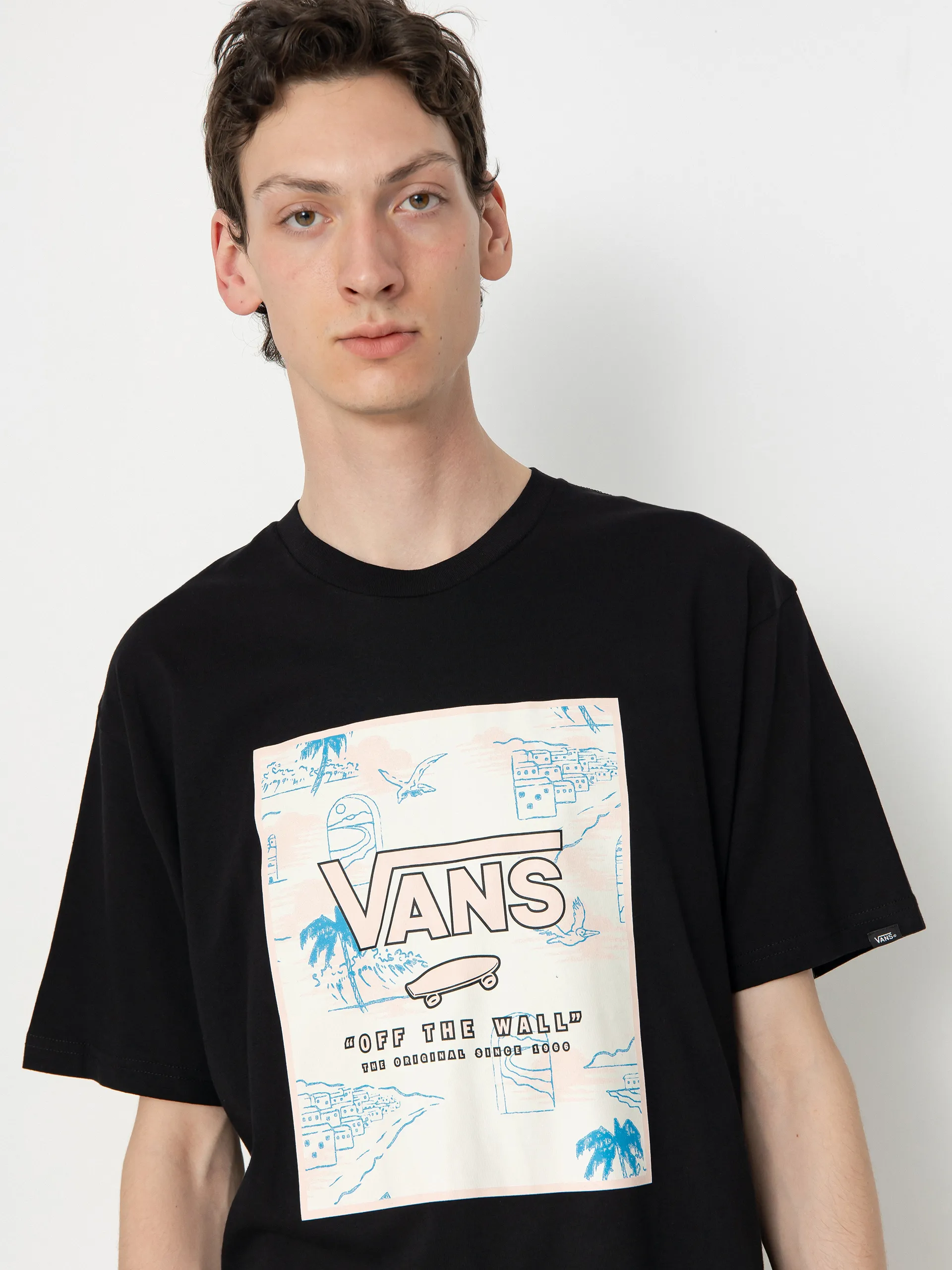 Vans Classic Print Box Shirt (black/chintz rose)