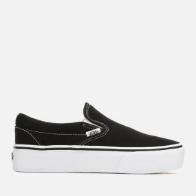 Vans Women's Classic Platform Slip-On Trainers - Black