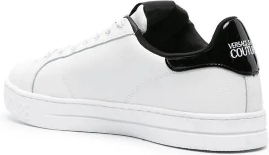 Versace Jeans Couture Court 88 logo-patch leather sneakers White