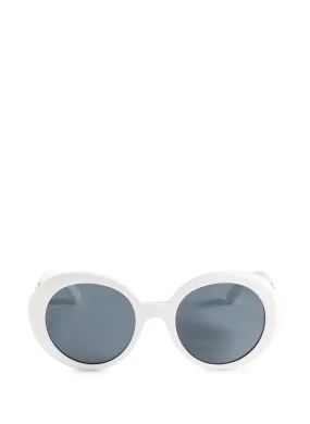 VERSACE  Round sunglasses - White