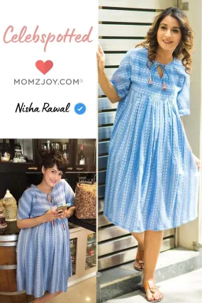 Versatile Denim Maternity Tunic