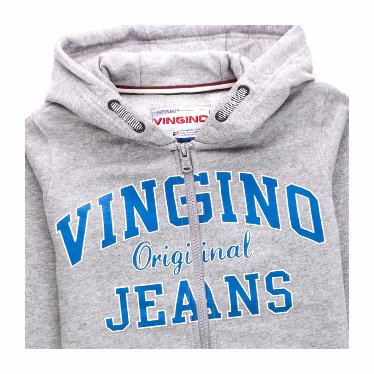 Vingino Grey Zip Up Hoodie For Boys